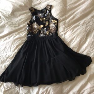 Sequins detail dress